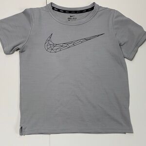 Nike Kids Light Gray Dri-FIT Tee
